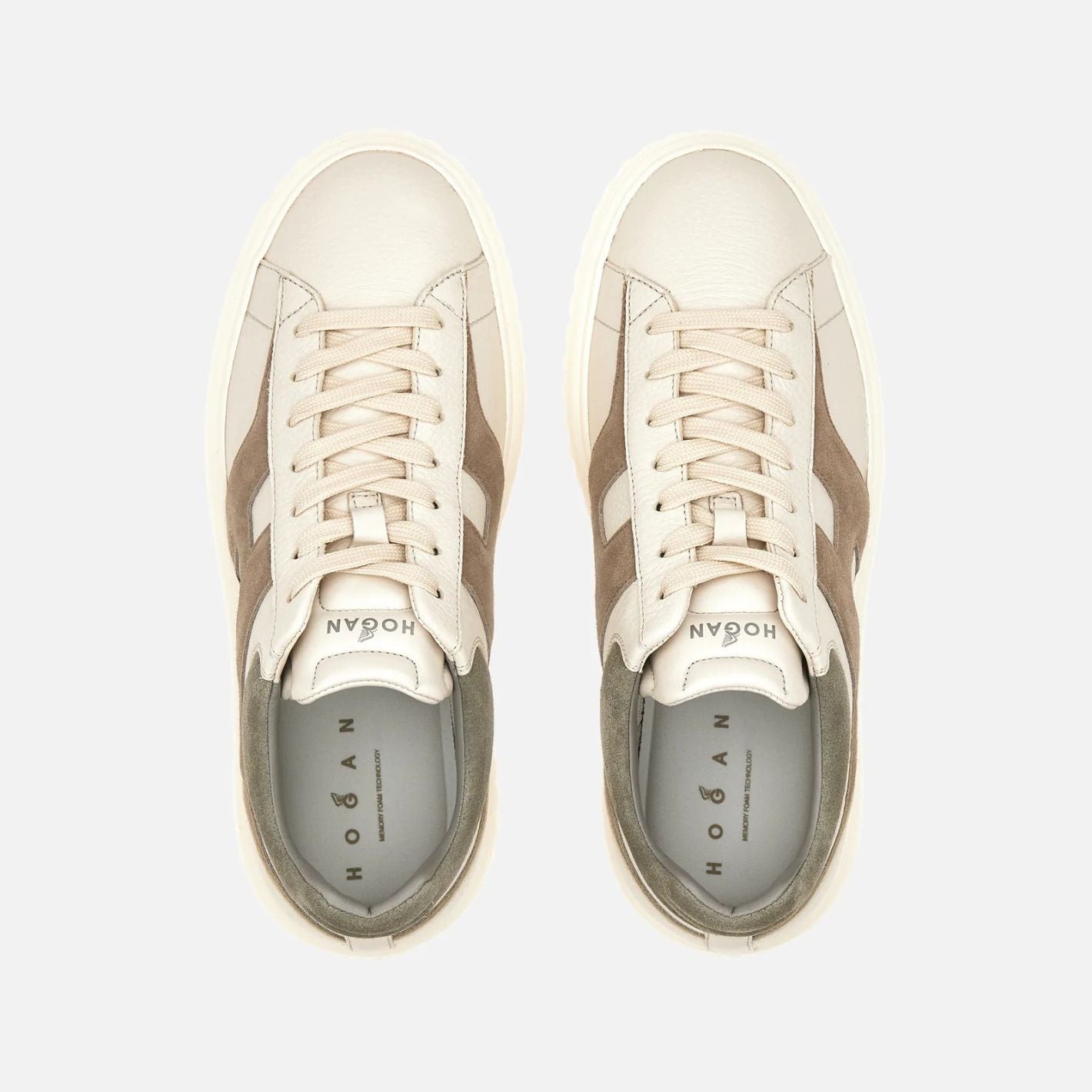 Hogan H-Stripes Sneaker Beige/Bruin