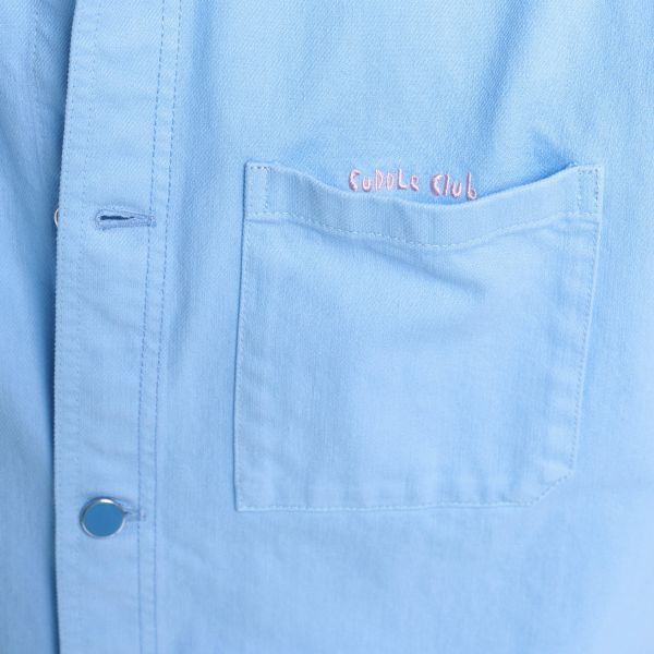 Hopeium Denim Overhemd Licht Blauw