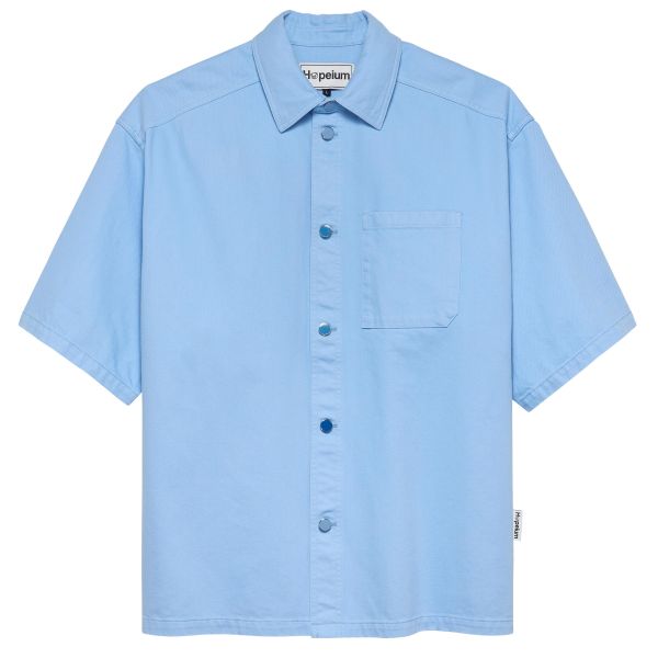 Hopeium Denim Overhemd Licht Blauw
