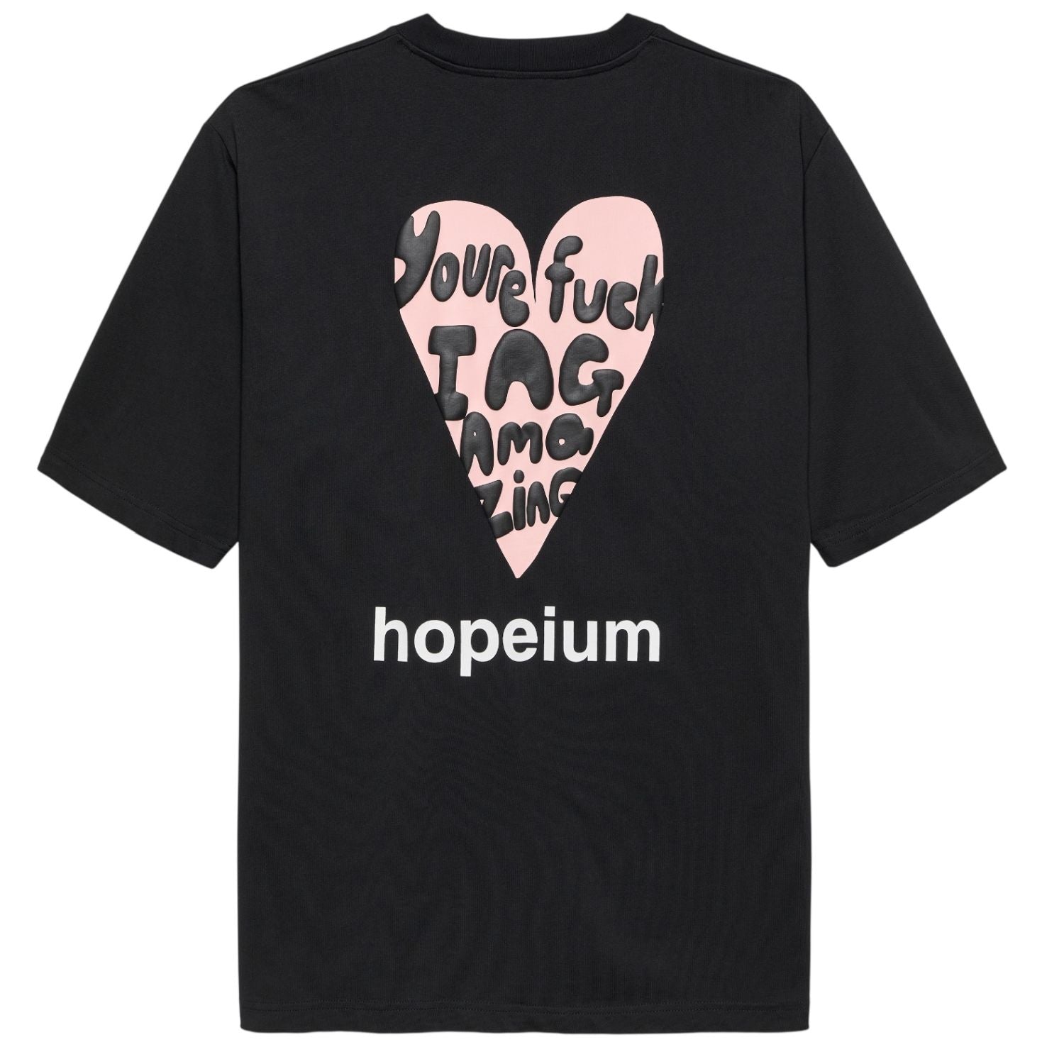 Hopeium Fucking Amazing T-shirt Zwart