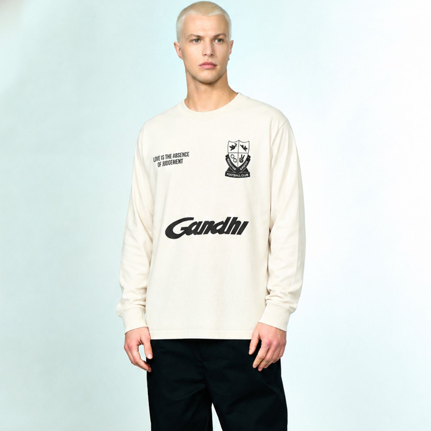 Hopeium Gandhi Longsleeve T-shirt Off White