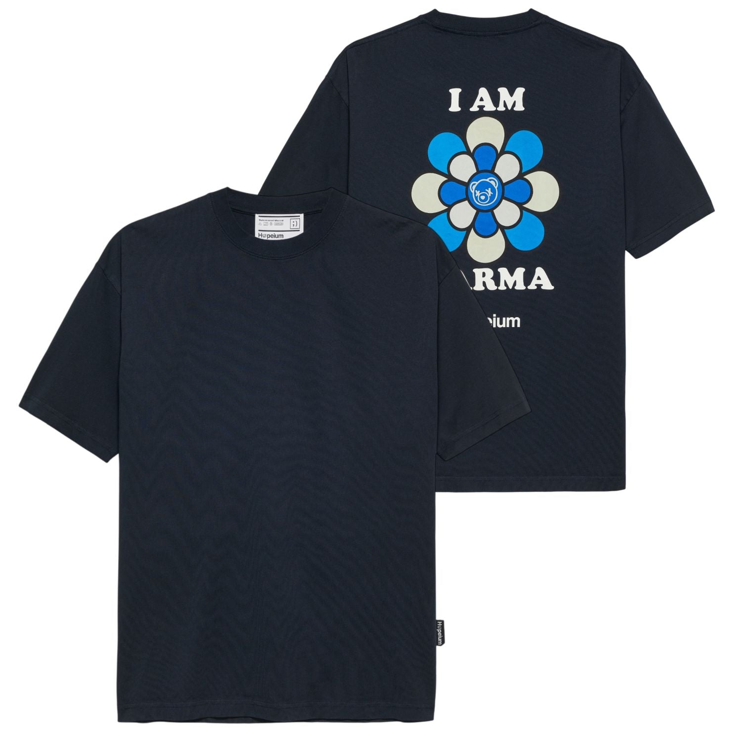 Hopeium I Am Karma T-shirt Navy