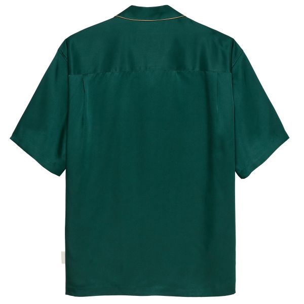 Hopeium Silk Heavily Bills Overhemd Donker Groen