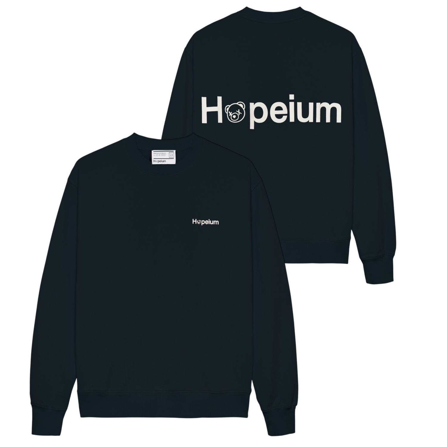 Hopeium Logo Sweater Navy