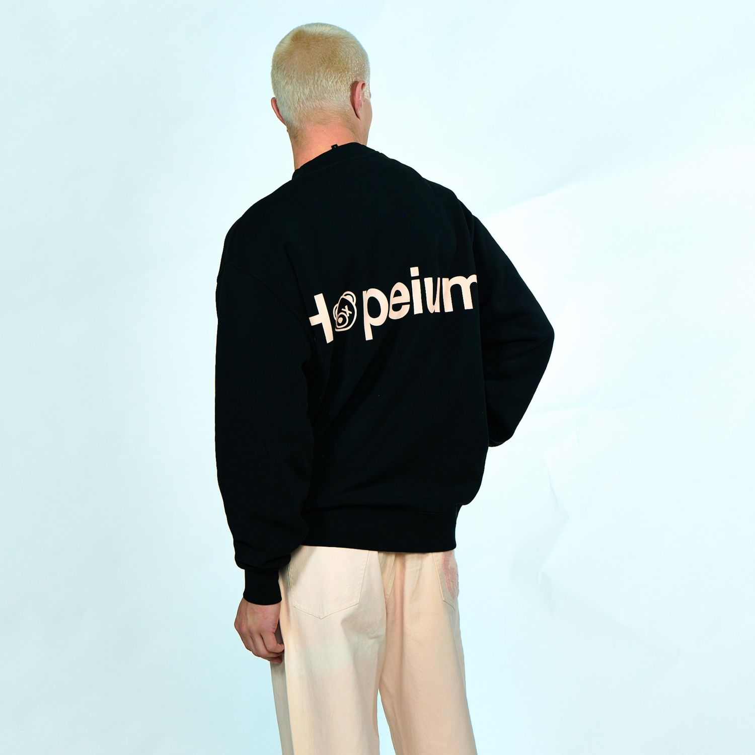 Hopeium Logo Sweater Zwart