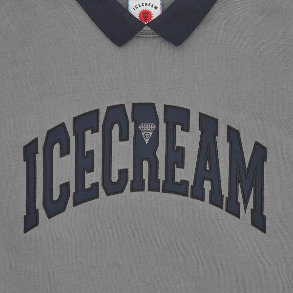 Icecream Collared Warm-Up Sweater Grijs