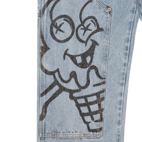 Icecream Cones & Bones Carpenter Jeans Licht Blauw