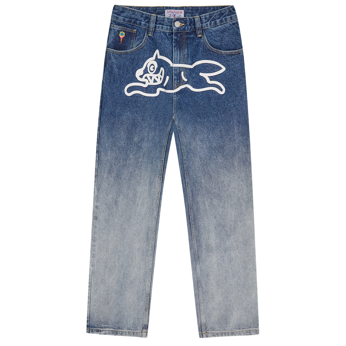Icecream Fade Out Running Dog Double Scoop Jeans Blauw