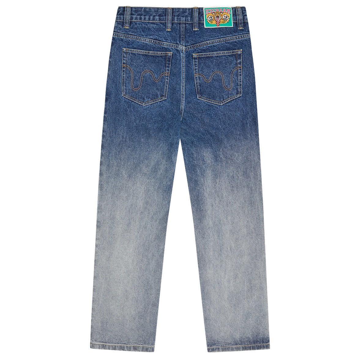 Icecream Fade Out Running Dog Double Scoop Jeans Blauw