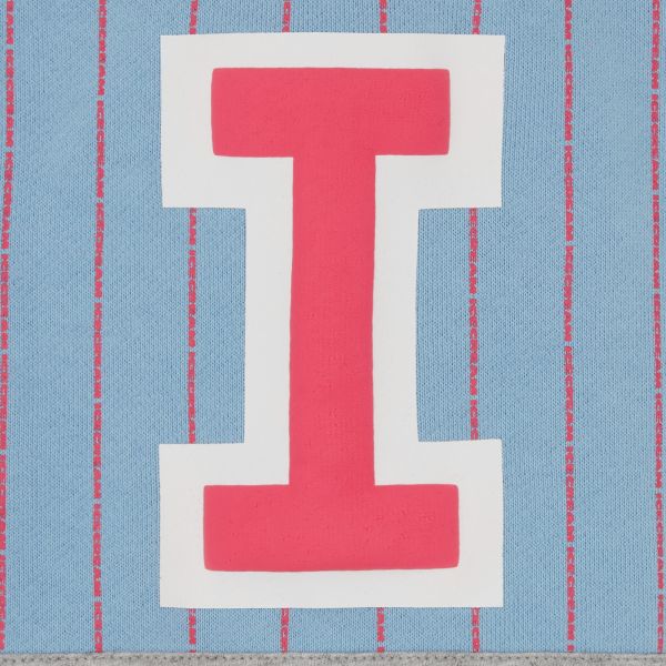 Icecream IC Cubs Collared Quarter Zip Sweater Licht Blauw