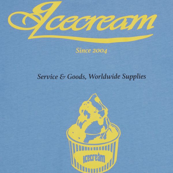 Icecream Nice To See You T-shirt Licht Blauw