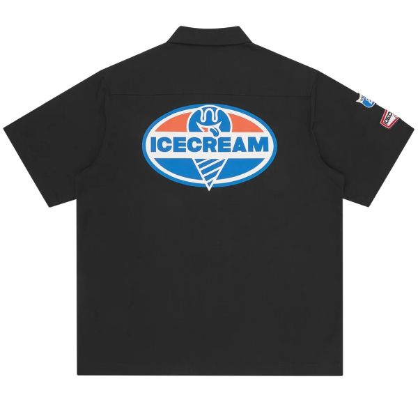 Icecream Patch Work Overhemd Zwart