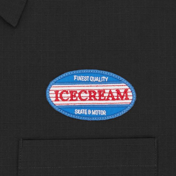 Icecream Patch Work Overhemd Zwart