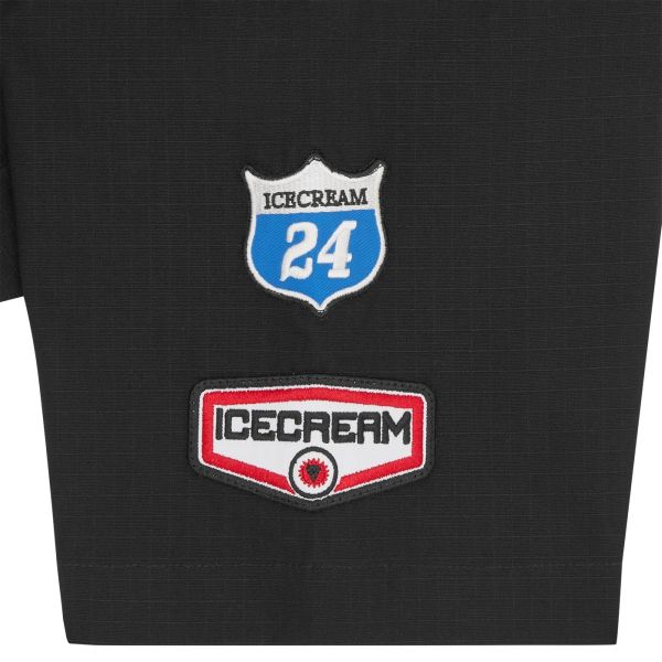 Icecream Patch Work Overhemd Zwart