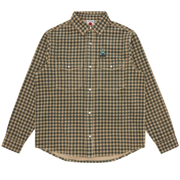 Icecream Printed Check Overhemd Groen