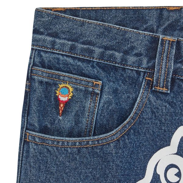 Icecream Running Dog Double Scoop Jeans Blauw