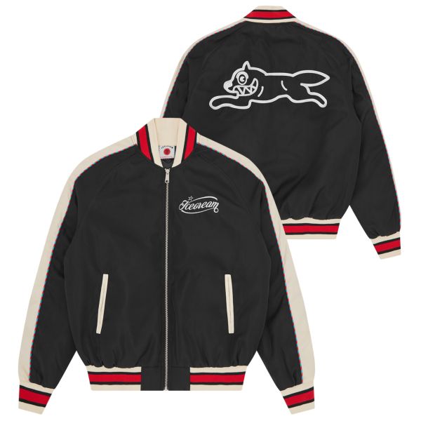 icecream running dog satin bomber jack zwart