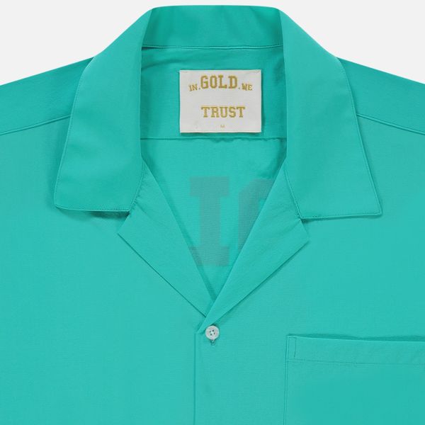 In Gold We Trust The Beach Overhemd Blauw