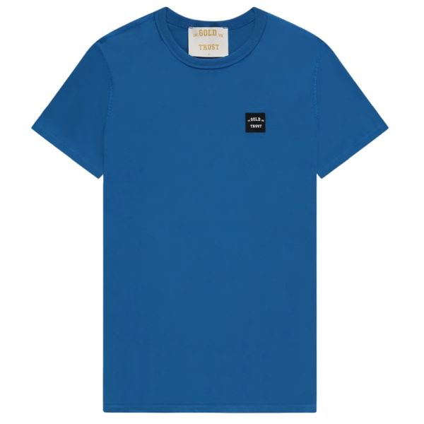 In Gold We Trust The Lock T-shirt Blauw
