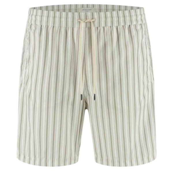 Jacob Cohën Bermuda Zwembroek Beige/Wit