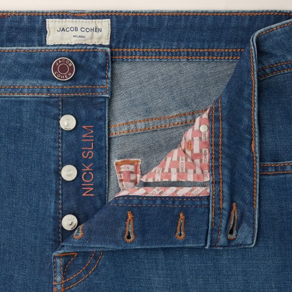 Jacob Cohën Nick Slim Jeans 200D Blauw
