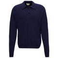 Jacob Cohën Cashmere Longsleeve Polo Donker Blauw