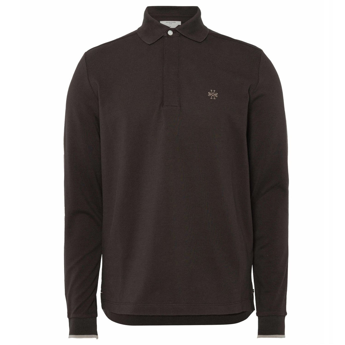 Jacob Cohën Longsleeve Polo Bruin