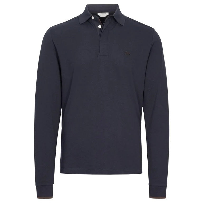 Jacob Cohën Longsleeve Polo Navy