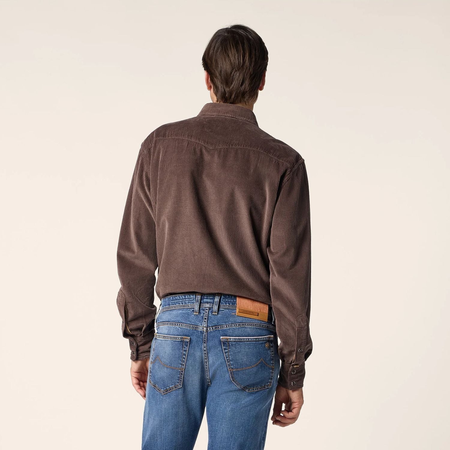 Jacob Cohën Western Overhemd Bruin