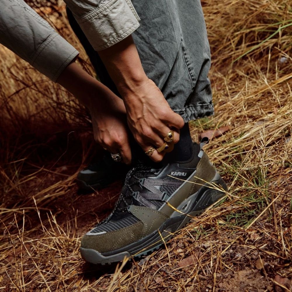 Karhu Fusion XC WP Sneaker Zwart/Donker Groen