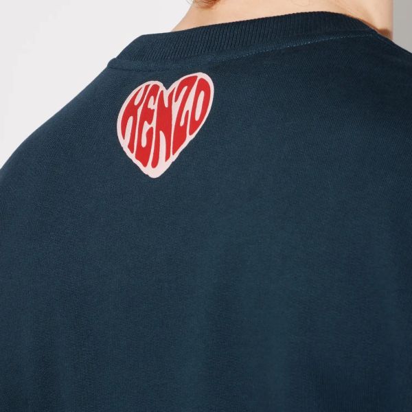 Kenzo Hearts Classic Sweater Navy