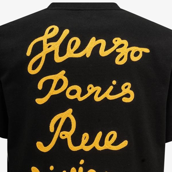 Kenzo Rue Vivienne Oversized T-shirt Zwart