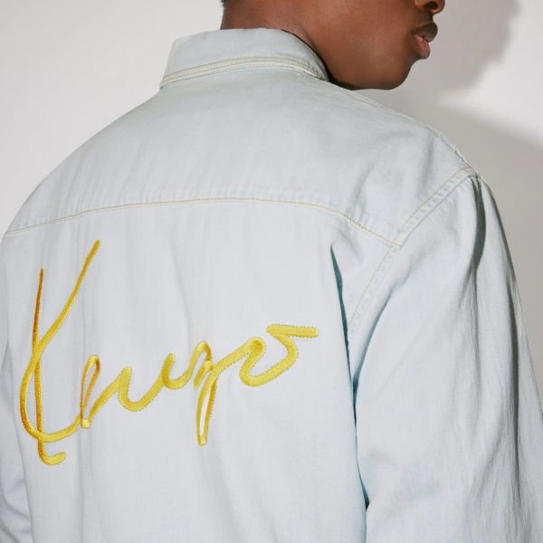 Kenzo Signature Western Overshirt Blauw