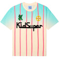 KidSuper Studios Soccer Jersey T-shirt Off White/Blauw