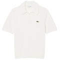 Lacoste Bouclé Knit Polo Off White