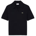 Lacoste Bouclé Knit Polo Zwart