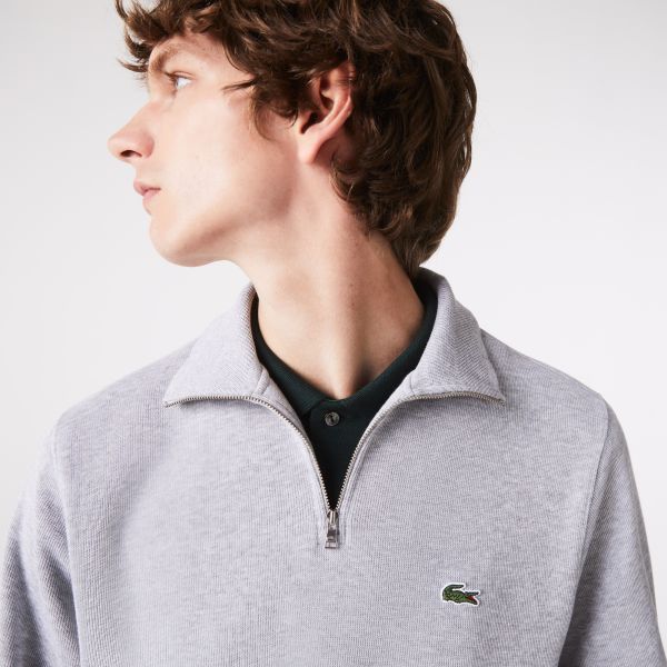 Lacoste Half Zip Sweater Grijs