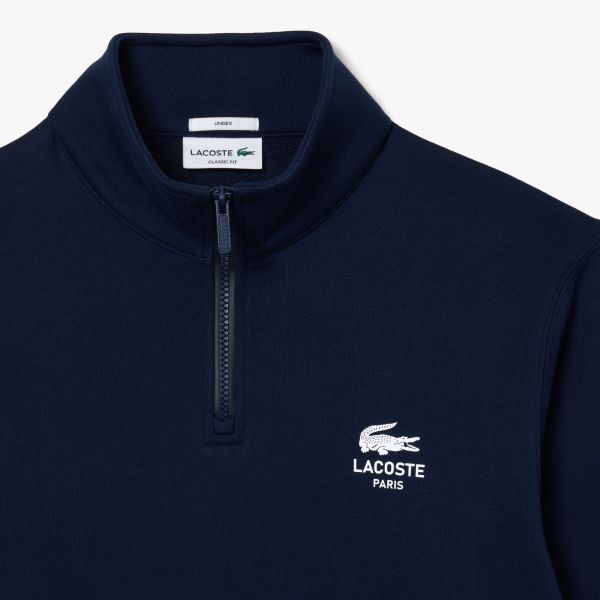 Lacoste Heritage Half Zip Sweater Navy