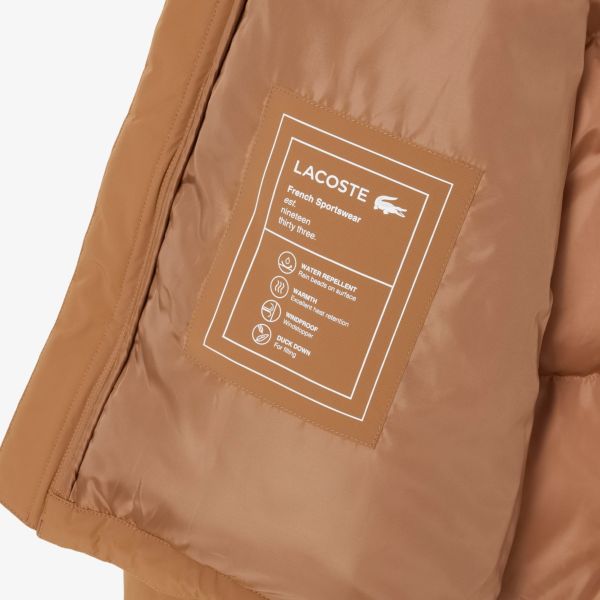 Lacoste Hooded Down Puffer Bruin