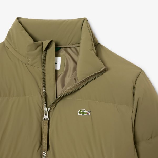 Lacoste Hooded Down Puffer Donker Groen