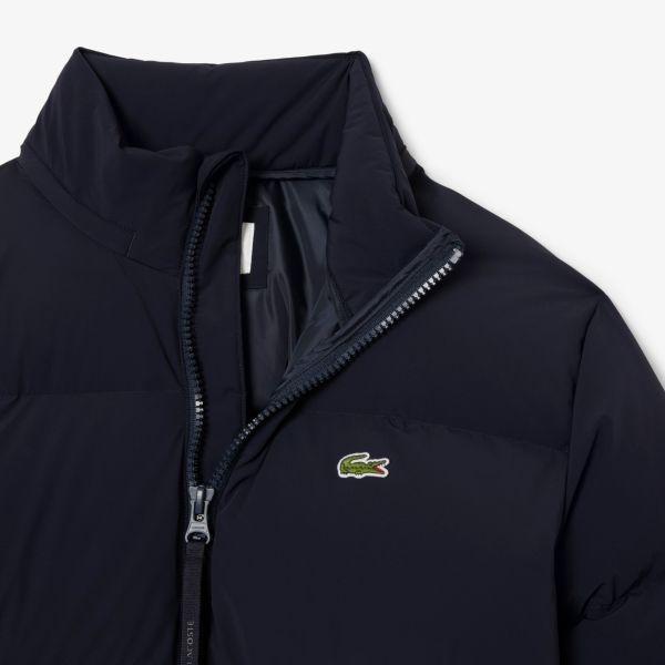 Lacoste Hooded Down Puffer Navy