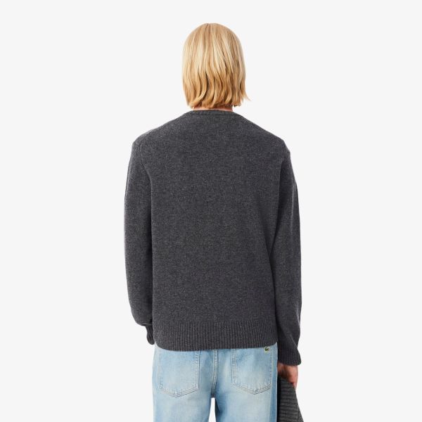 Lacoste Knitted Sweater Antraciet