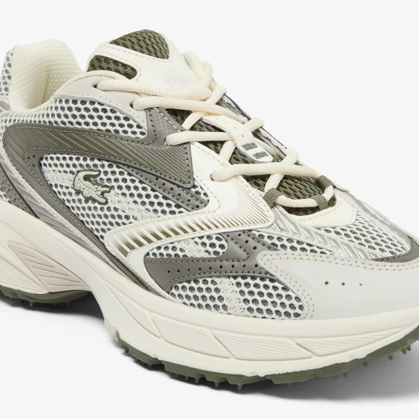 Lacoste L003 Neo Shot 125 Sneaker Off White/Donker Groen