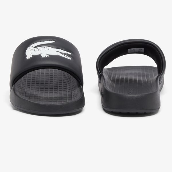 Lacoste Logo Slippers Zwart