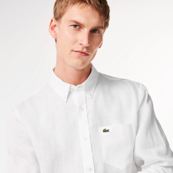 Lacoste Overhemd Wit