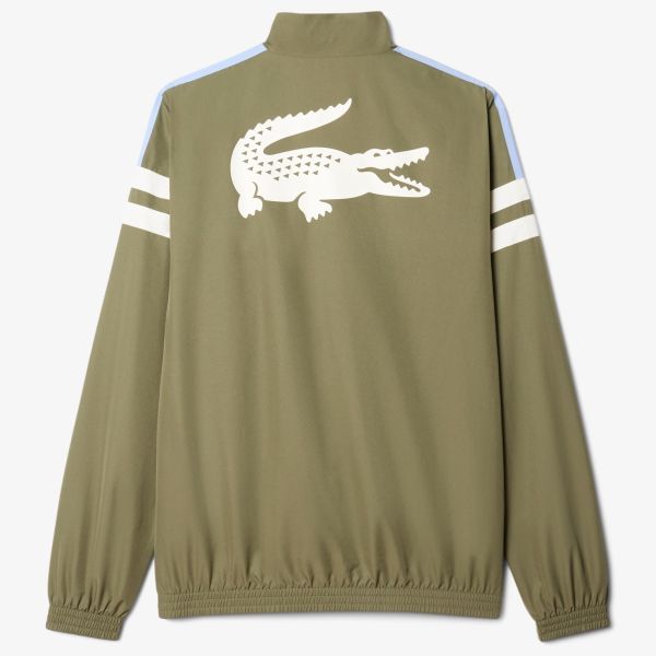 Lacoste Printed Trainingspak Donker Groen/Off White