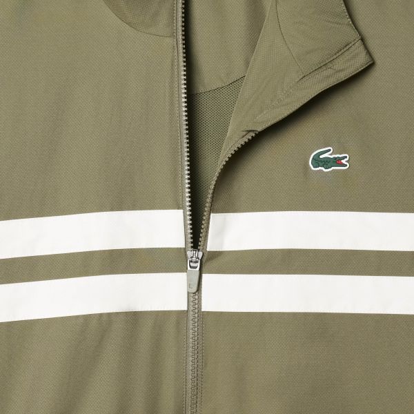 Lacoste Printed Trainingspak Donker Groen/Off White