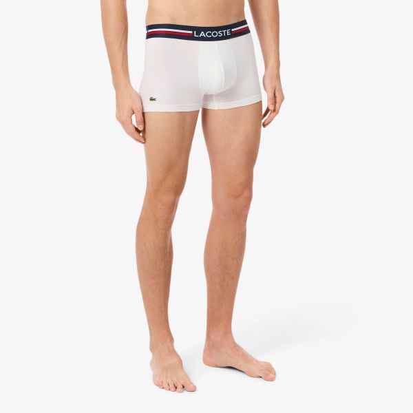 Lacoste Stretch Striped 3-Pack Boxer Navy/Wit