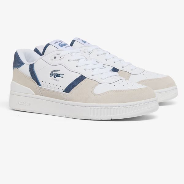 Lacoste T-Clip Set Sneaker Wit/Blauw