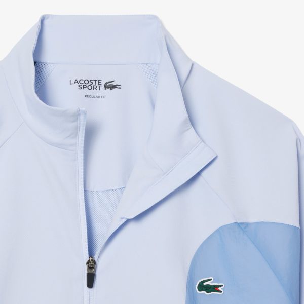 Lacoste Water-Repellent Trainingspak Licht Blauw